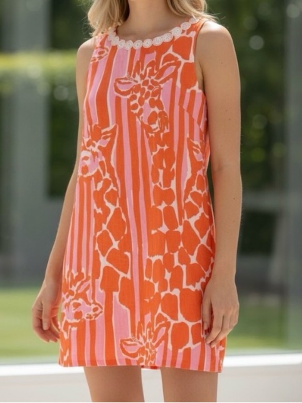 Lilly Pulitzer Target Giraffe Linen Shift Dress 6